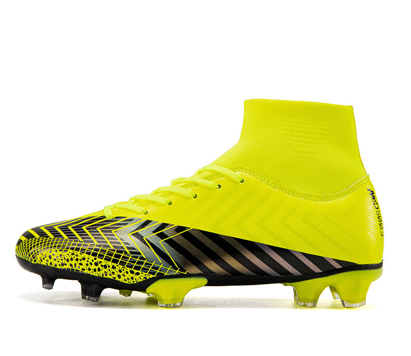 Ootball Shoes High-top Male Youth Middle School Students Competition Training Shoes Artificial Grass - Image 3