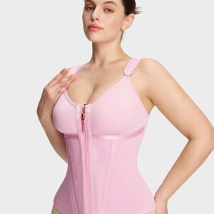 Double-Layer Tummy Control Waist Shaper Girdle With Bra