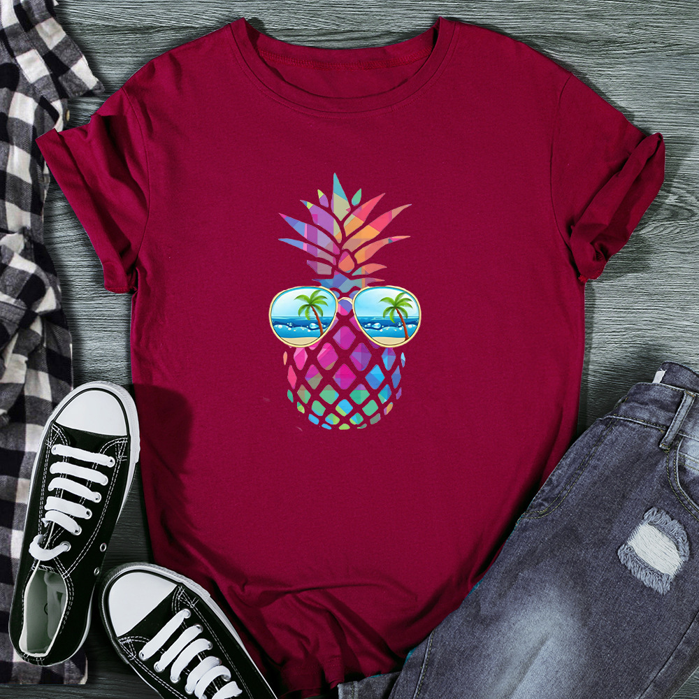 Eye Pineapple T-shirt Women - Image 5