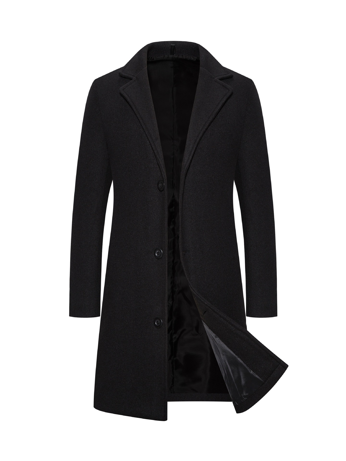 Woolen Plus Size Casual Style Coat - Image 6