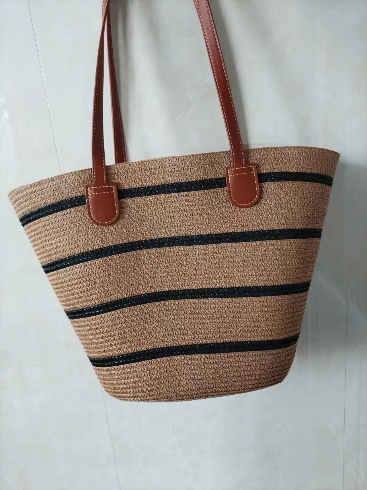 All-matching Straw Mori Style Woven Bag Ins - Image 6