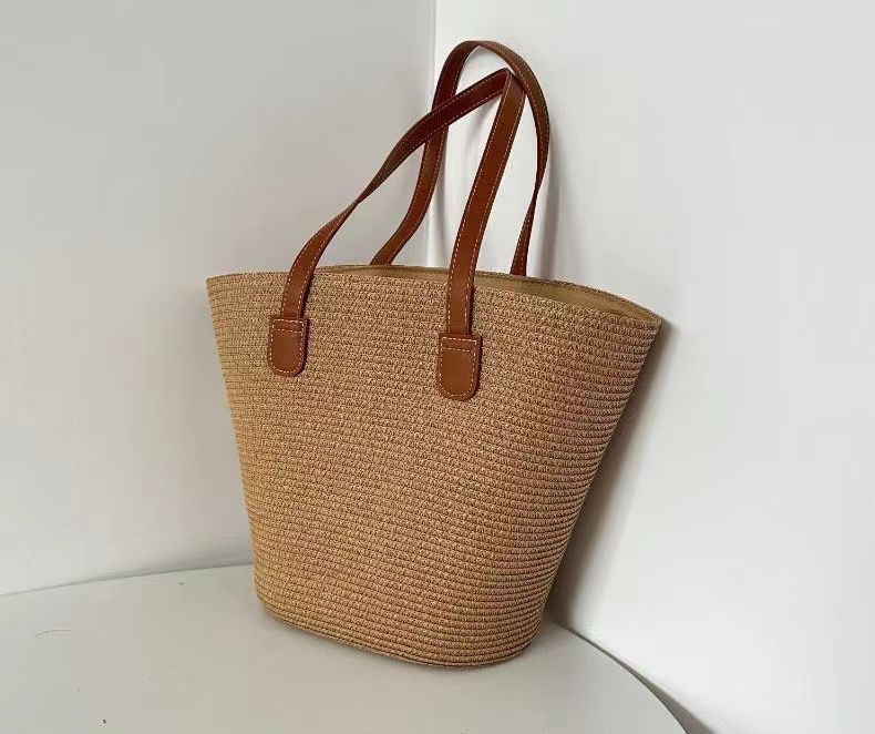 All-matching Straw Mori Style Woven Bag Ins - Image 2