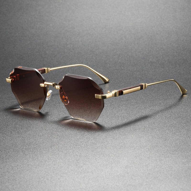 Fashionable Luxury Polygonal Gradient Sunglasses