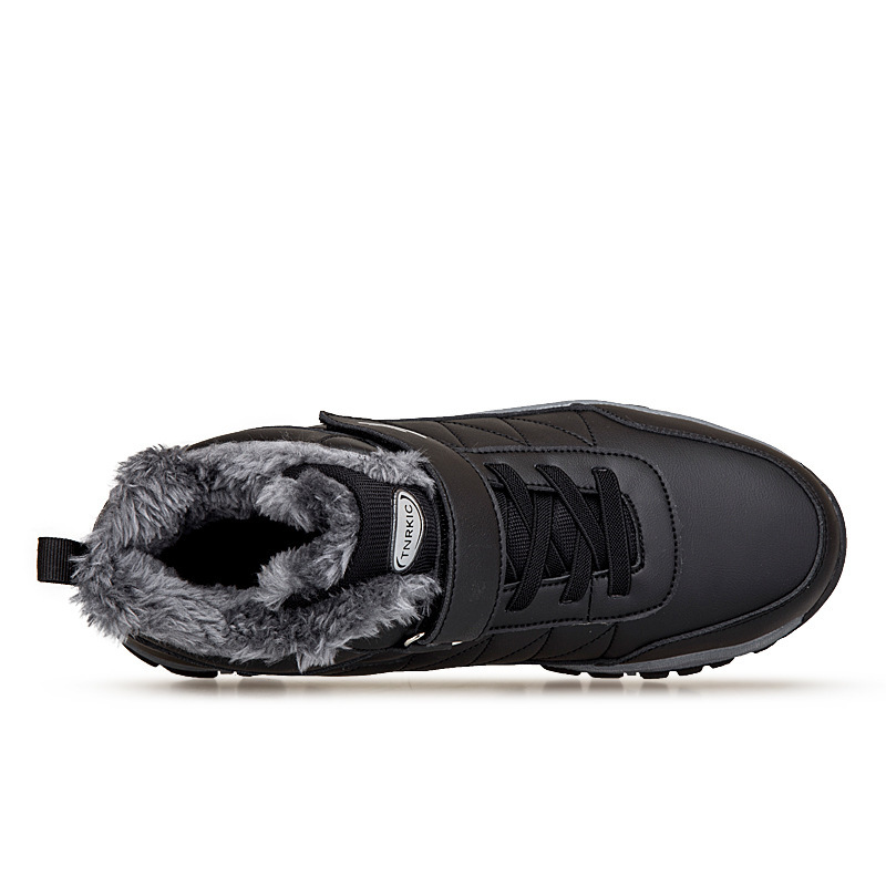 Men's High-top Travel Fleece-lined Warm Hiking Shoes - Image 10