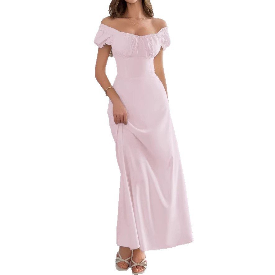 Womens Solid Color Fashionable Bandage Style Loose Dress - Image 5