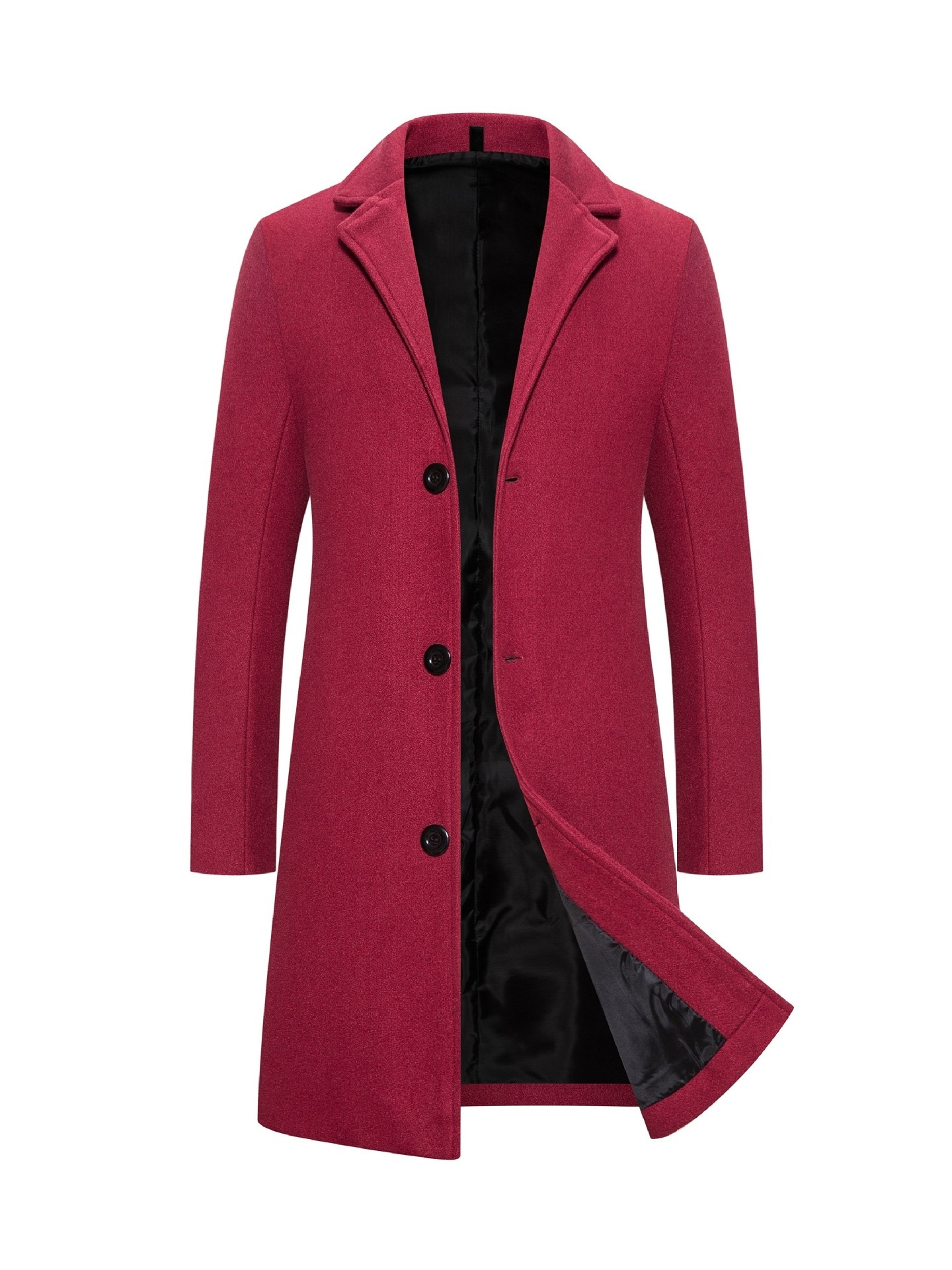 Woolen Plus Size Casual Style Coat - Image 2