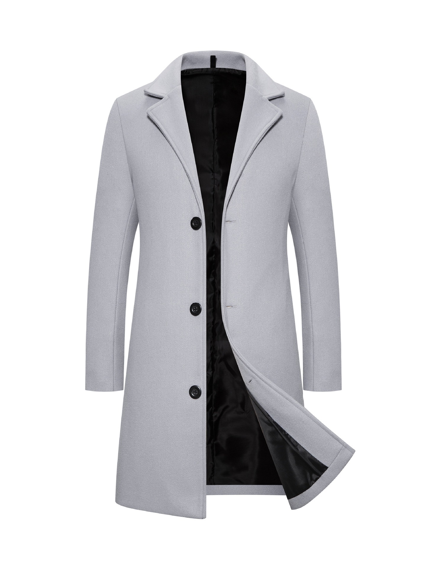 Woolen Plus Size Casual Style Coat - Image 5