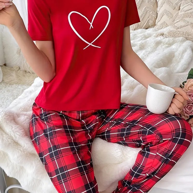 Womens Long Sleeve Longpants Pajama Set - Image 5