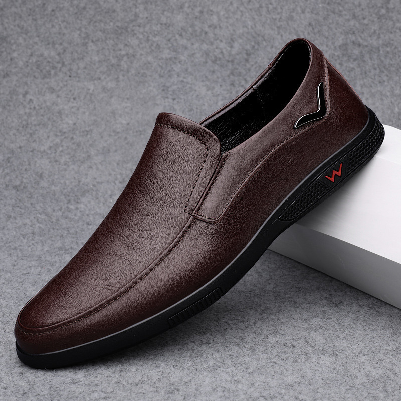 Large-size Mens Leather Shoes Trendy British Style - Image 6