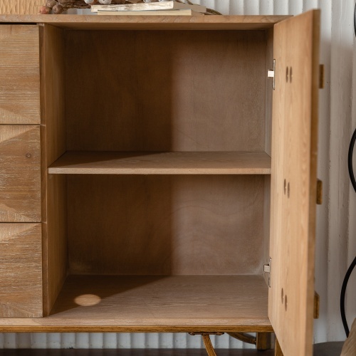 9 Drawers Dresser, Modern Dressers & Chests Of Drawers, TV Stand,Light Wood Dresser For Bedroom,Living Room,Hallway - Image 8