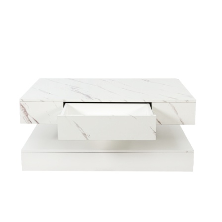 6.93IN High LED Coffee Table,Modern Coffee Table For Living Room,Living Room Tables,Large Living Room Furniture,LED Lights - Image 3
