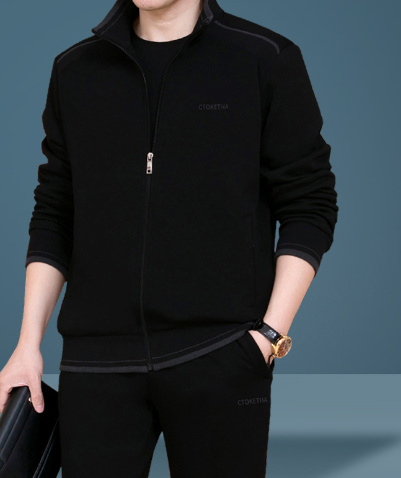 Dad Wear Middle-aged Men's High-end Casual Sportswear Three-piece Suit - Image 6