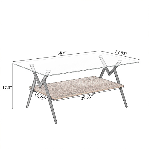 Rectangular Coffee Table - Image 6