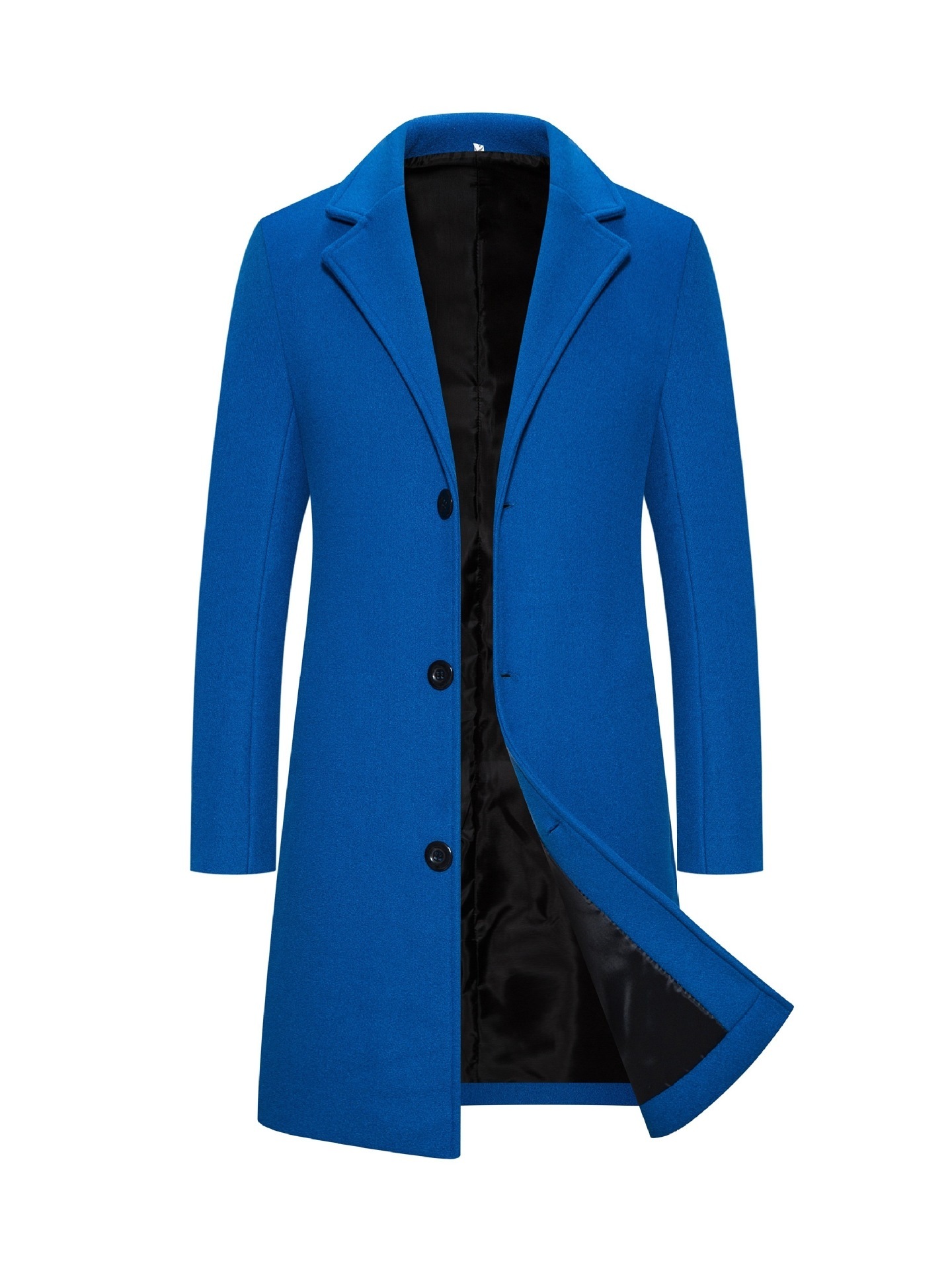 Woolen Plus Size Casual Style Coat - Image 4