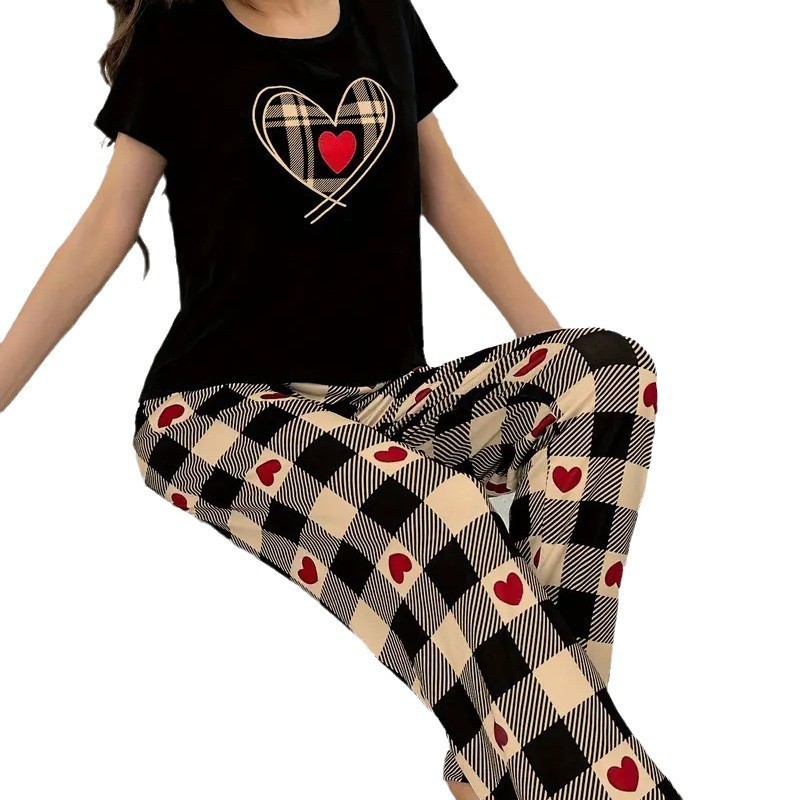 Womens Long Sleeve Longpants Pajama Set - Image 4