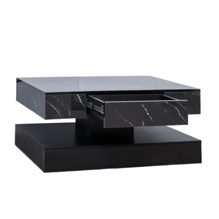 6.93IN High LED Coffee Table,Modern Coffee Table For Living Room,Living Room Tables,Large Living Room Furniture,LED Lights - Image 9